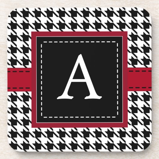 Retro Monogrammed-Onderzetters Drankjes Onderzetter (Voorkant)