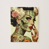 Retro Monster Pin-up Legpuzzel (Verticaal)