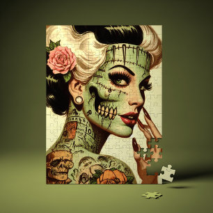 Retro Monster Pin-up Legpuzzel