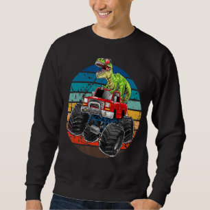 Retro Monster Truck Dinosaur Sunset for B Trui