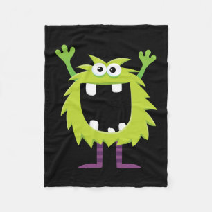 Retro Monster van de douane Fleece Deken