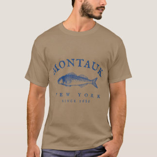 Retro Montauk New York Vist T-shirt