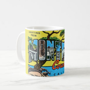 Retro Monterey Comté CA Salutation Mug