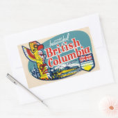 Retro Mooie Brits Columbia Canada Sticker (Envelop)