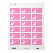Retro Mooie Dieren Pasen | Konijn Etiket (Full Sheet)