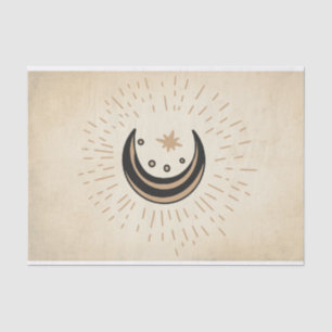 Retro Moon sterren  sepia paper Tissuepapier