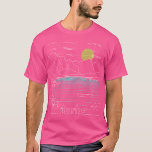 Retro Moraine Lake Banff National Park Hik T-shirt