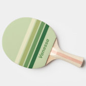 Retro Moss Rainbow Across Striping with Name Tafeltennisbatje (Zijkant)