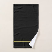 Retro mosterd en zwarte handdoek set (Handdoek)