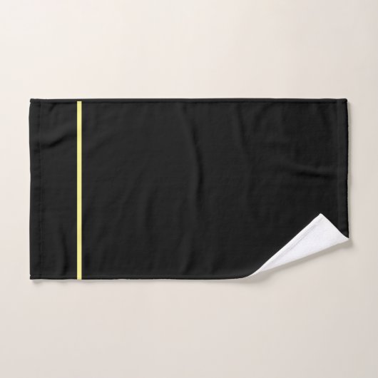 Retro mosterd en zwarte handdoek set (Handdoek)
