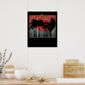 Retro Mothman Cool Cryptid Cartoon Origi Poster (Keuken)