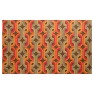 rétro motif audacieux de tissu SANS COUTURE