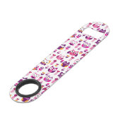 rétro motif coloré d'oiseau de hibou (Devant angulaire)