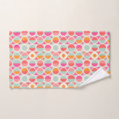 Rétro motif de cercle de roses indien (Serviette à main)