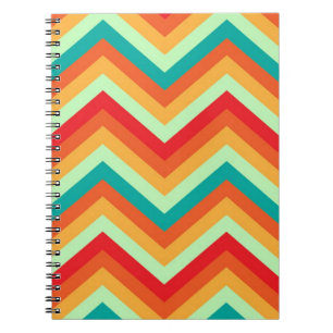 Rétro motif de Chevron de zigzag de carnet