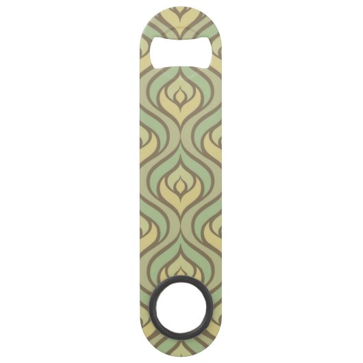 Rétro motif vert et jaune vintage (Devant)