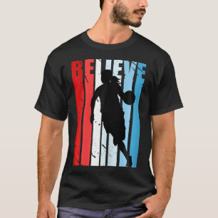 Retro Motivatie Meisjes Basketbal Spelers Team C T-shirt