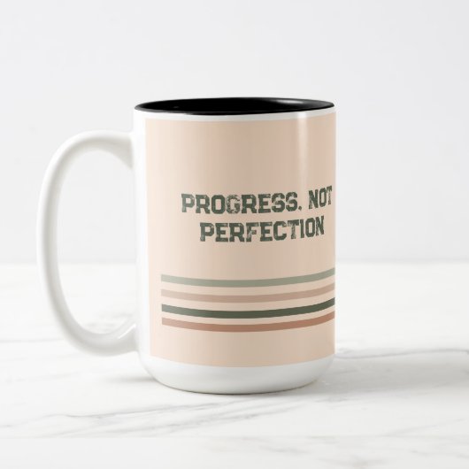 Retro Motivation Coffee Mug – Personalized Name (Gauche)