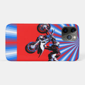 Retro Motorcross Rider Design Case-Mate iPhone Case (Achterkant (horizontaal))
