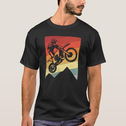 Retro Motorcross sport gerelateerd T-shirt (Voorkant)
