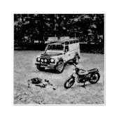 Retro motorcycle gift rubberstempel (Afrduk)