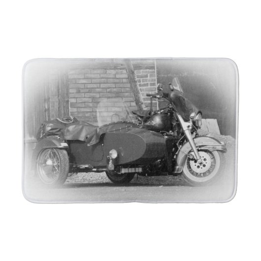 retro motorcycle sidecar bath mat (Voorkant)