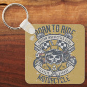 Retro Motorcycle Sleutelhanger (Voorkant)