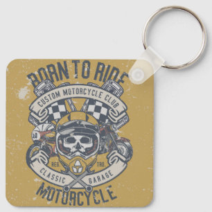 Retro  Motorcycle Sleutelhanger