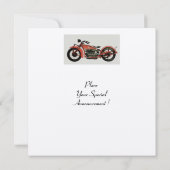 RETRO MOTORCYCLUS PARTIJ, Gold White Red Black Kaart (Achterkant)