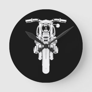 Retro Motorfiets Ik hou van mijn Motorbik Ronde Klok