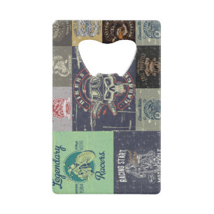 Retro Motorfiets Roestvrij stalen flesopener Kredietkaart Flessenopener