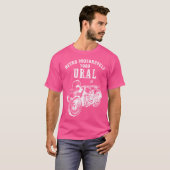 Retro Motorfiets Ural -  zijspan Motorbik T-shirt (Voorkant volledig)