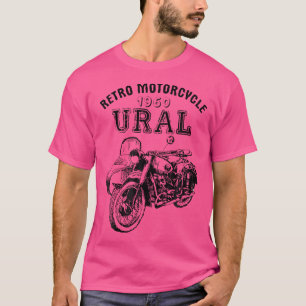 Retro Motorfiets Ural - zijspan Motorbik T-shirt
