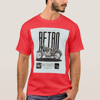 Retro motorposter vriend t-shirt