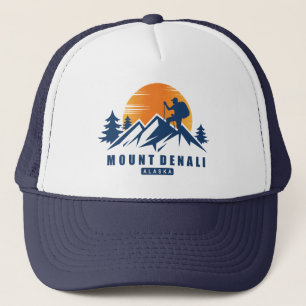 Retro Mount Denali Hike T-shirt Trucker Pet