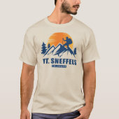 Retro Mount Sneffels Hike T-shirt (Voorkant)