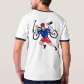 Retro Mountain Biker Tee Shirts (Achterkant)