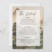 Retro Mountain Camp Bachelorette Weekend Route Kaart (Achterkant)