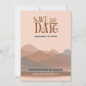 Retro Mountain Weekend Enregistrer La Carte Date (Devant)