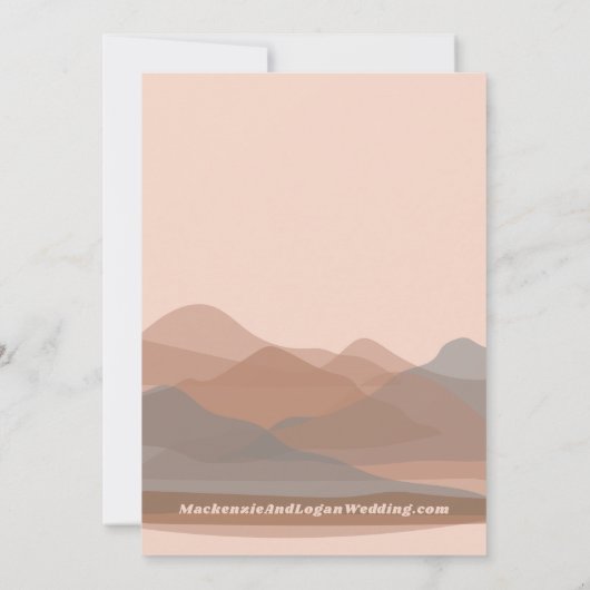 Retro Mountain Weekend Enregistrer La Carte Date (Dos)