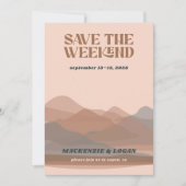 Retro Mountain Weekend sparen de Kaart van de Datu (Voorkant)