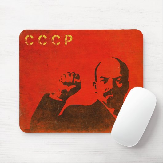 Retro Mousepad met  Lenin USSR-afdrukken Muismat (Met muis)