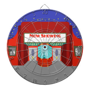 Retro Movie Theater Dart Board Dartbord