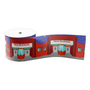 Retro Movie Theater Grosgrain Ribbon Lint
