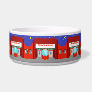 Retro Movie Theater Keramische Pet Bowl Voerbakje