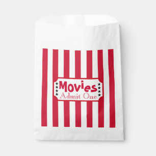 Retro Movie Ticket Favor Bag Bedankzakje