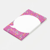 Retro Muis Kaas Roze Post-it Notities Post-it® Notes (Schuin)