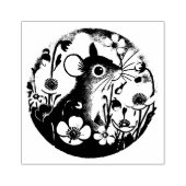 Retro-muis Rubberstempel (Afrduk)