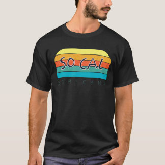 Retro multi kleur grafisch - So Cal Surf Camp - T-shirt