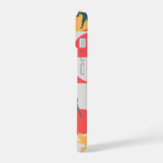 Retro Multi-Sport Silhouette Geometric Pattern (Côté gauche)